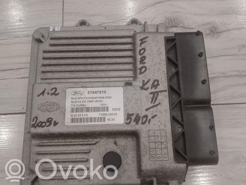 Ford Ka Unidad de control/módulo ECU del motor 