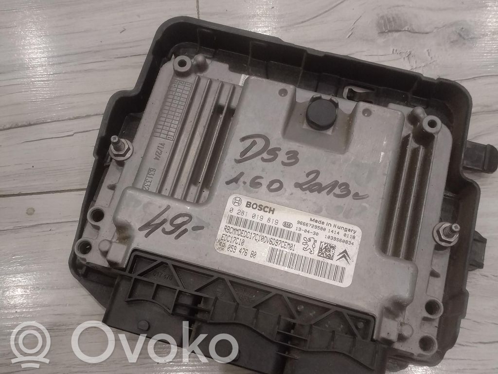 Citroen DS3 Engine control unit/module ECU 