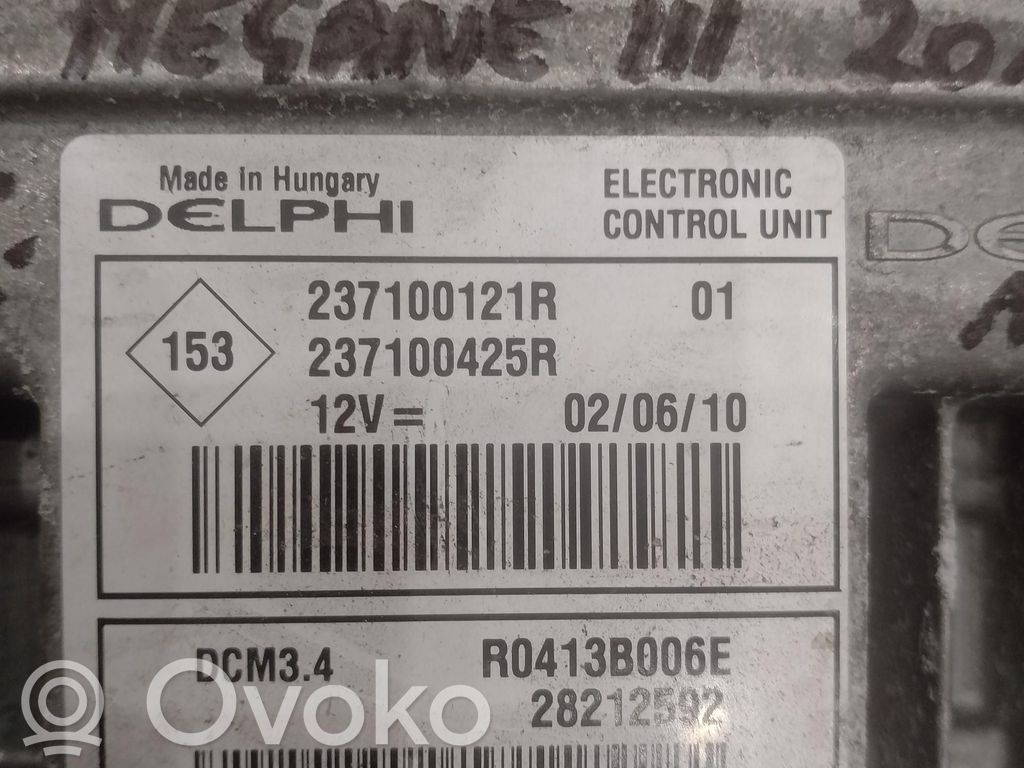 Renault Megane III Engine control unit/module ECU 