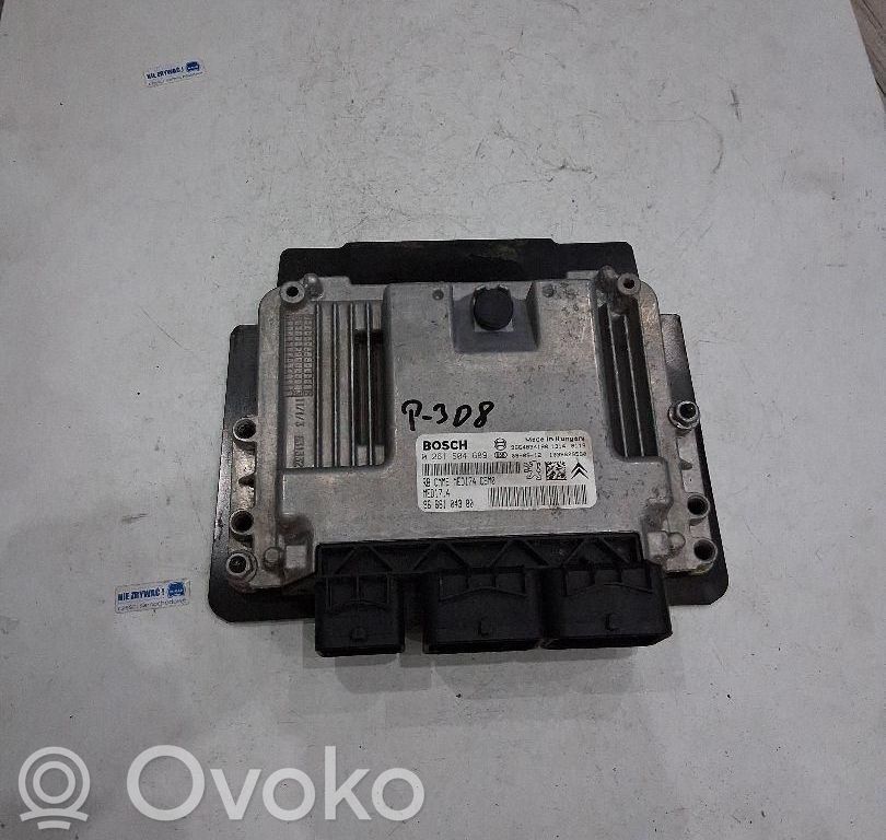 Engine control unit/module ECU   9666104380,9666104380,0261D04689
