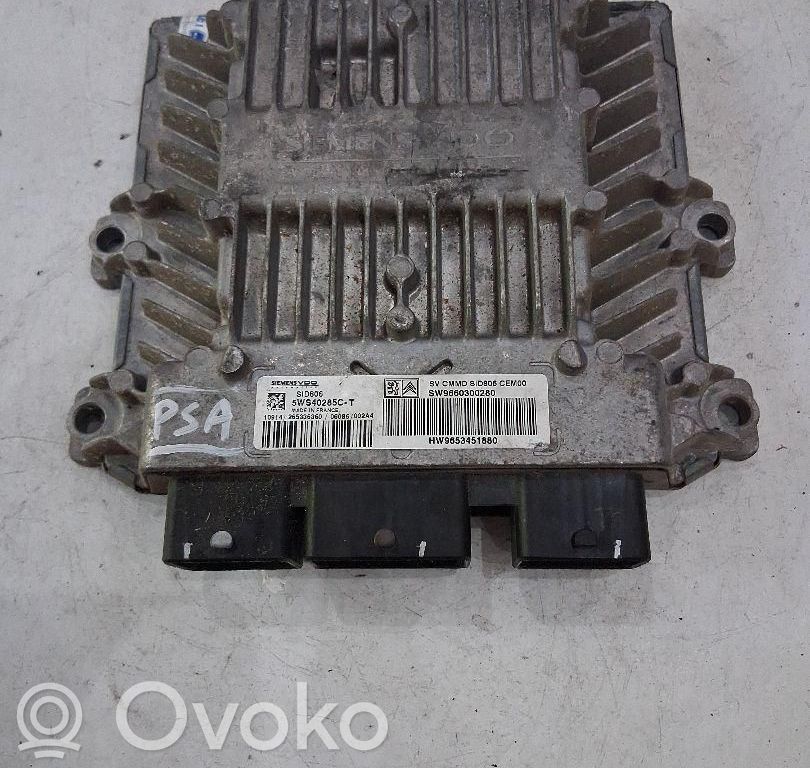 Citroen C3 Komputer / Sterownik ECU silnika 