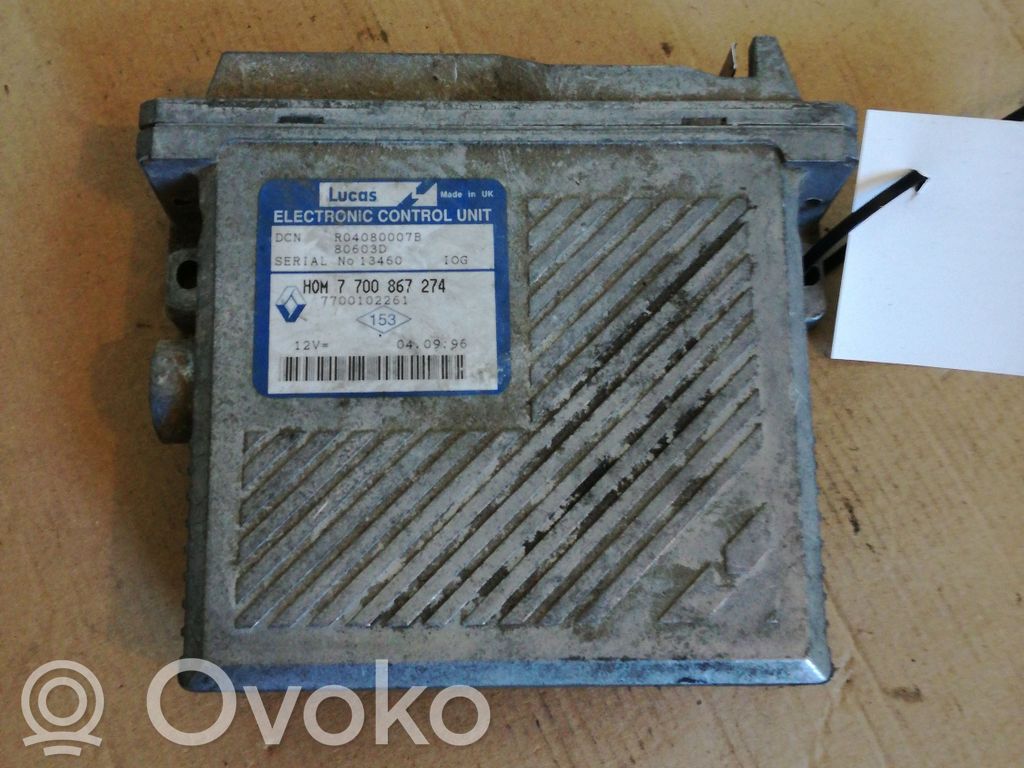 Engine control unit/module   H0M7700867274