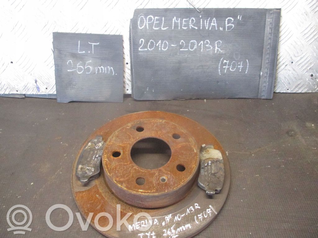 Opel Meriva B Priekinis stabdžių diskas 