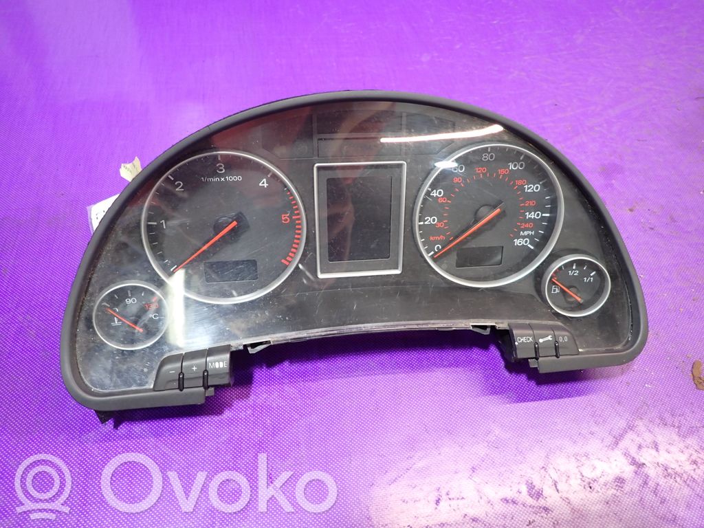 Audi A4 S4 B6 8E 8H Tachimetro (quadro strumenti) 