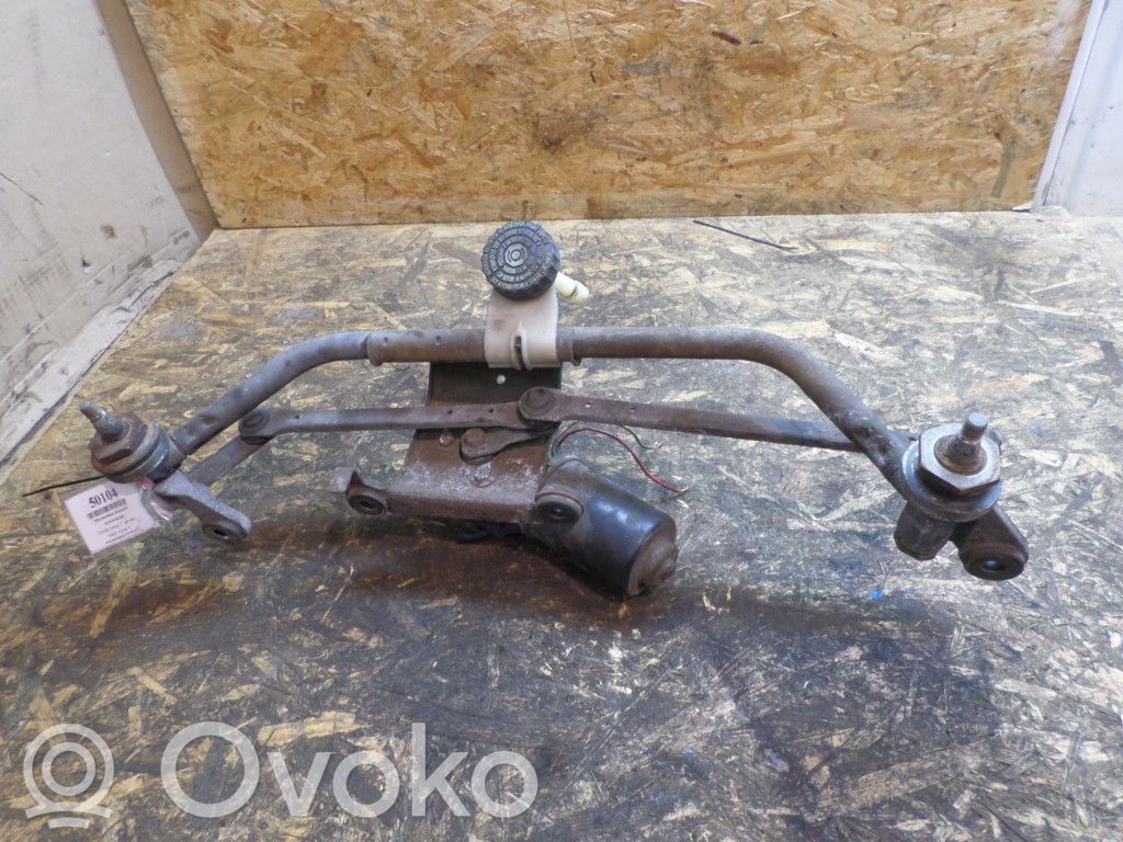 Front wiper linkage and motor