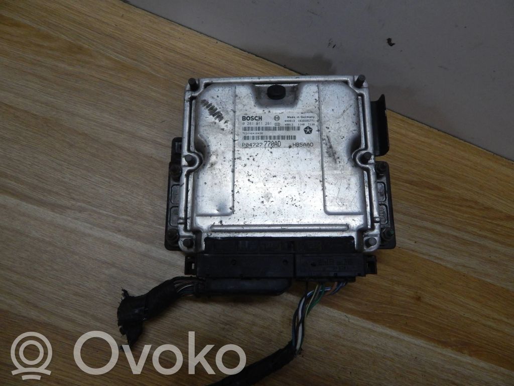 Engine control unit/module   P04727770AD,1039S05771,0281011281