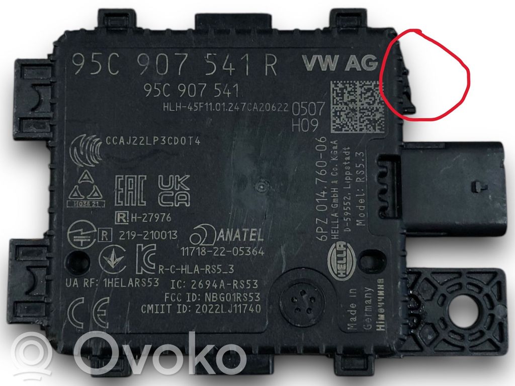 Sensor de radar Distronic   95C907541R,95C907541R