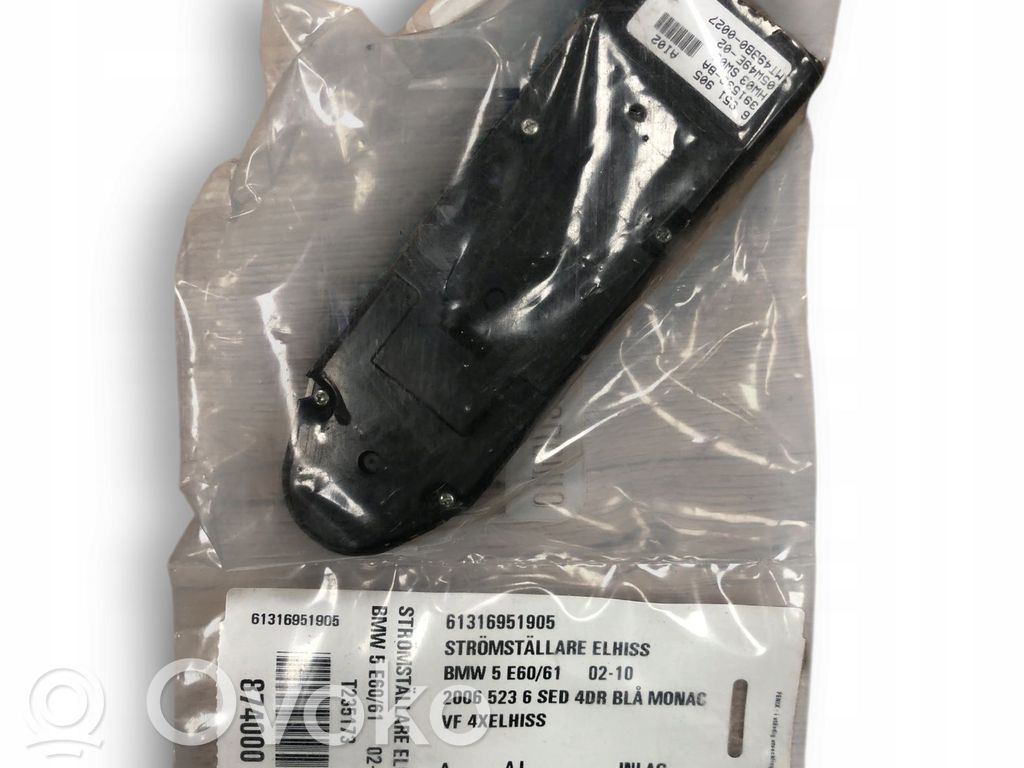 BMW 5 E60 E61 Interruptor del elevalunas eléctrico 