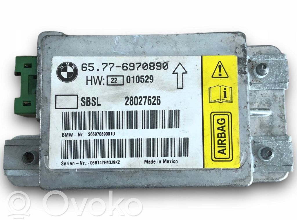 Unidad de control/módulo del Airbag   6970890,6970890