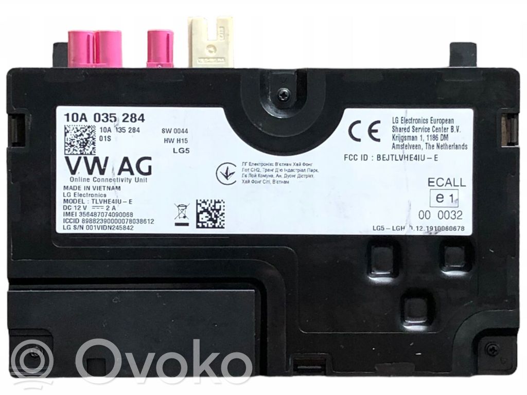 Module unité de contrôle Bluetooth   10A035284,10A035284B