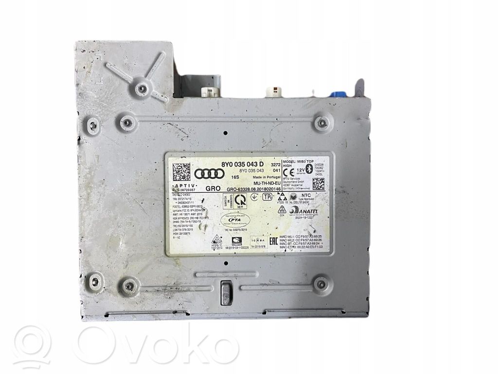 Audi A3 8Y Unitate principală radio/CD/DVD/GPS 