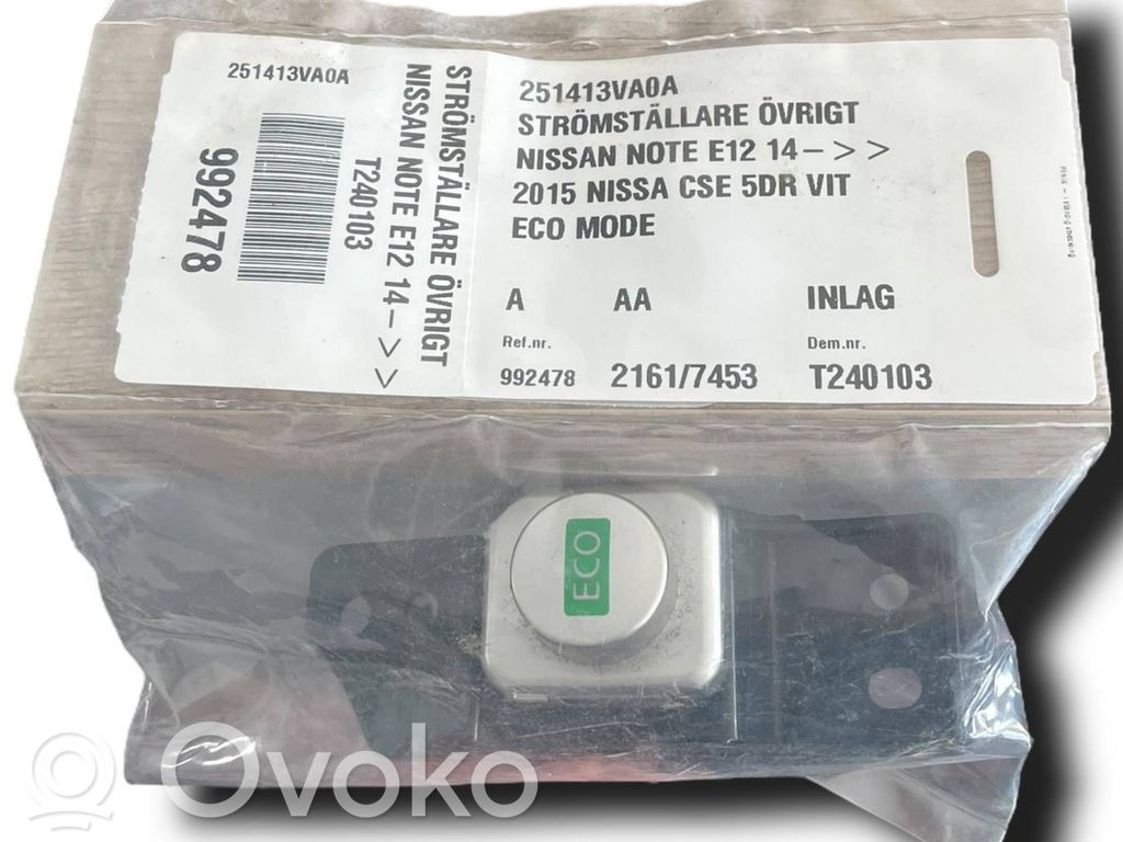 Nissan Note (E12) Other switches/knobs/shifts 