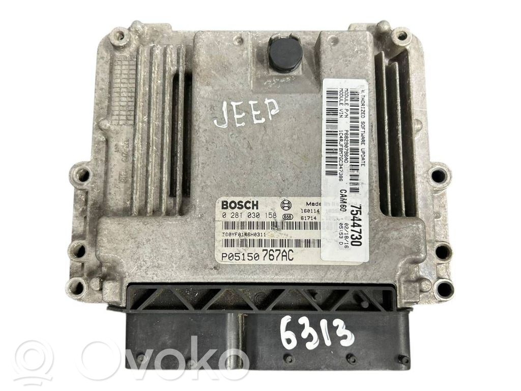Engine control unit/module   05150767AC,P05150767AC,0281030158
