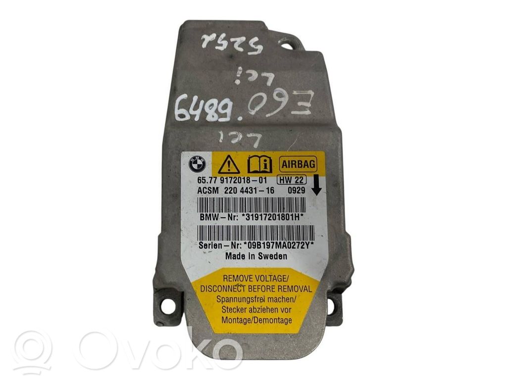 BMW 5 E60 E61 Airbag control unit/module 