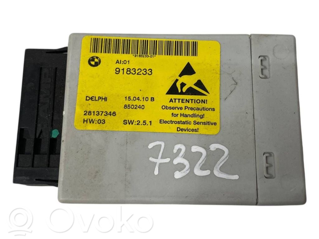 Steuermodul Mittelkonsole   9183233,28137346