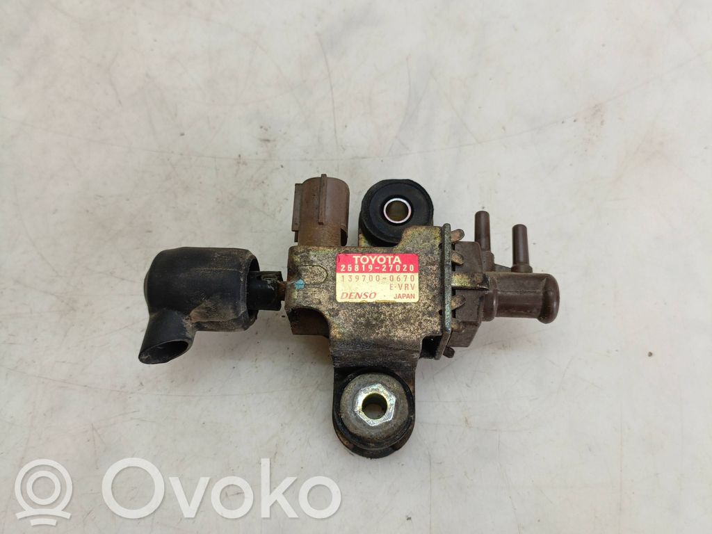 Toyota Corolla Verso E121 Electroválvula del turbo 