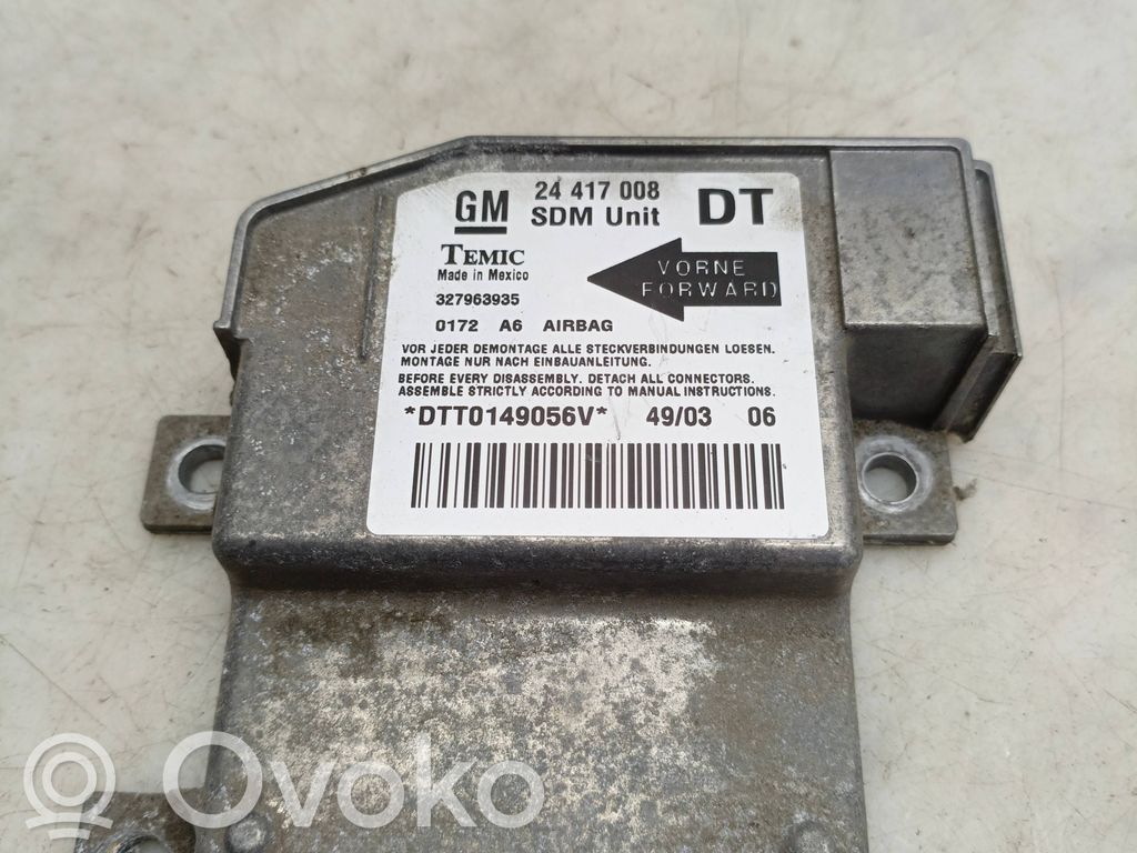 Opel Combo C Airbag control unit/module 