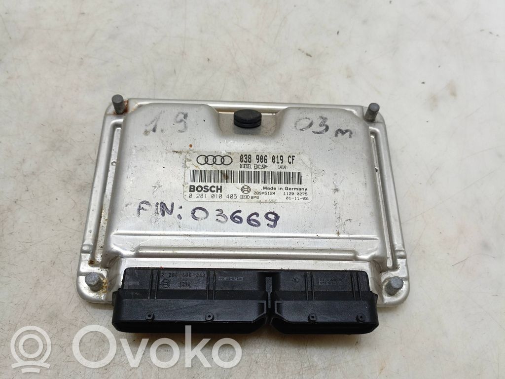 Engine control unit/module   038906019CF,28SA5124,0281010405