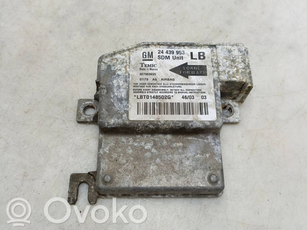 Opel Corsa C Airbag control unit/module 