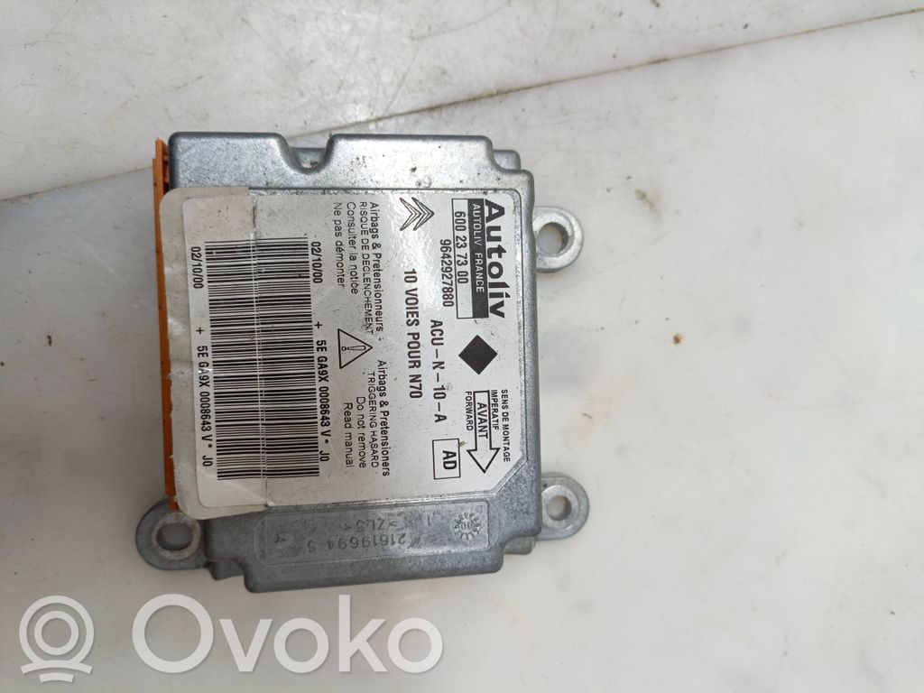 Citroen Xsara Picasso Airbag control unit/module 