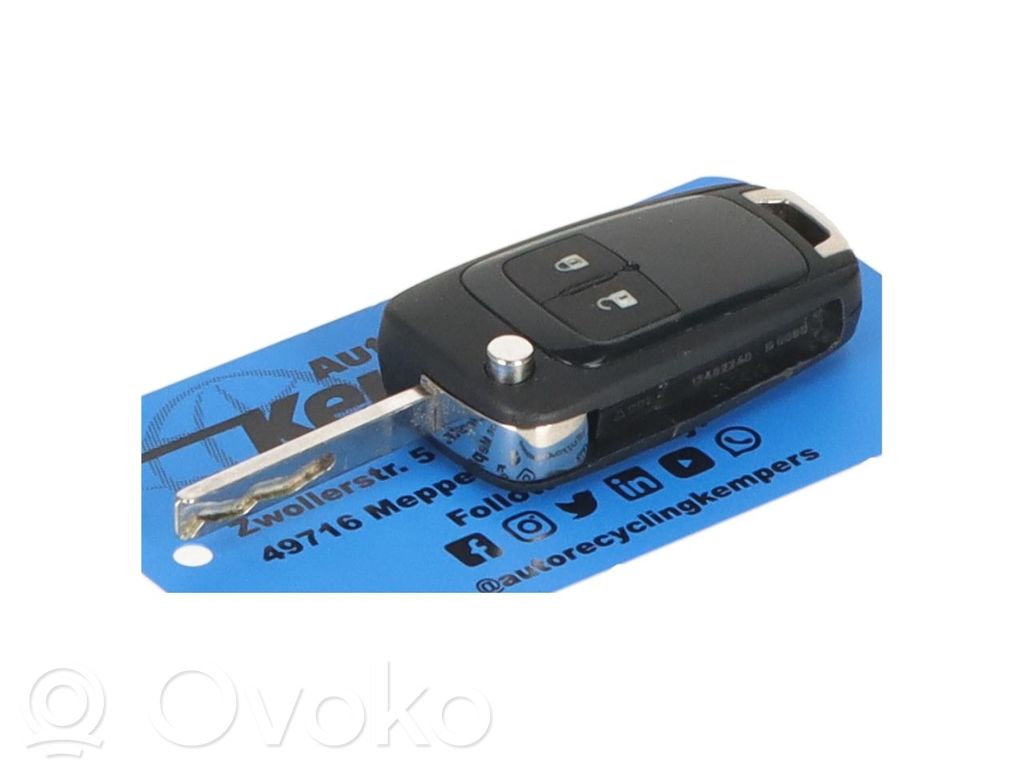 Opel Corsa E Virta-avain/kortti 