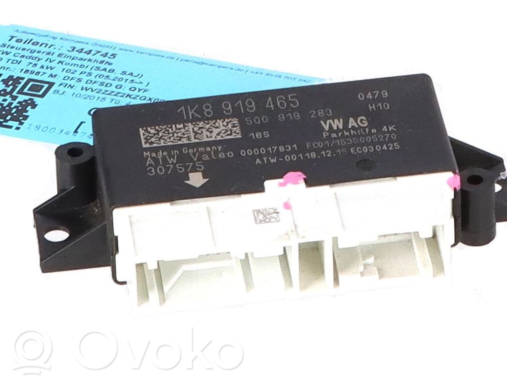 Volkswagen Caddy Pysäköintitutkan (PCD) ohjainlaite/moduuli