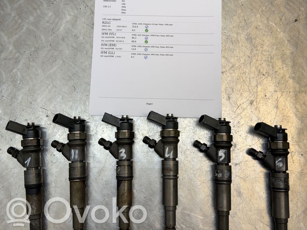 BMW 5 E60 E61 Fuel injectors set 