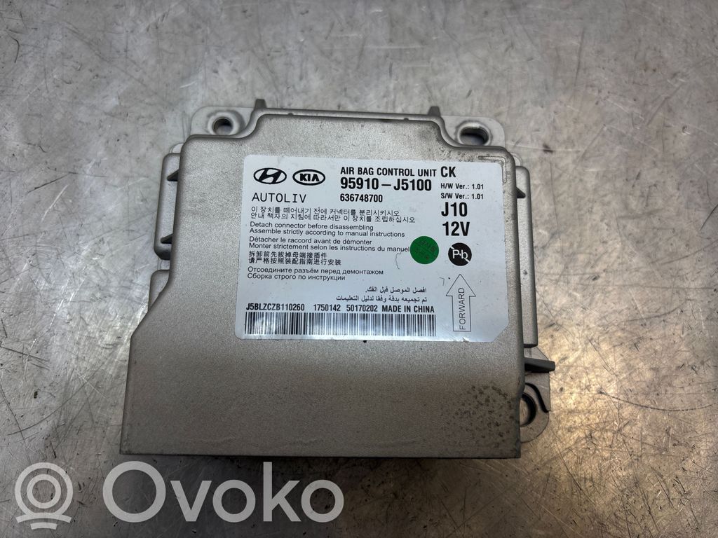 Airbag control unit/module   95910J5100,636748700