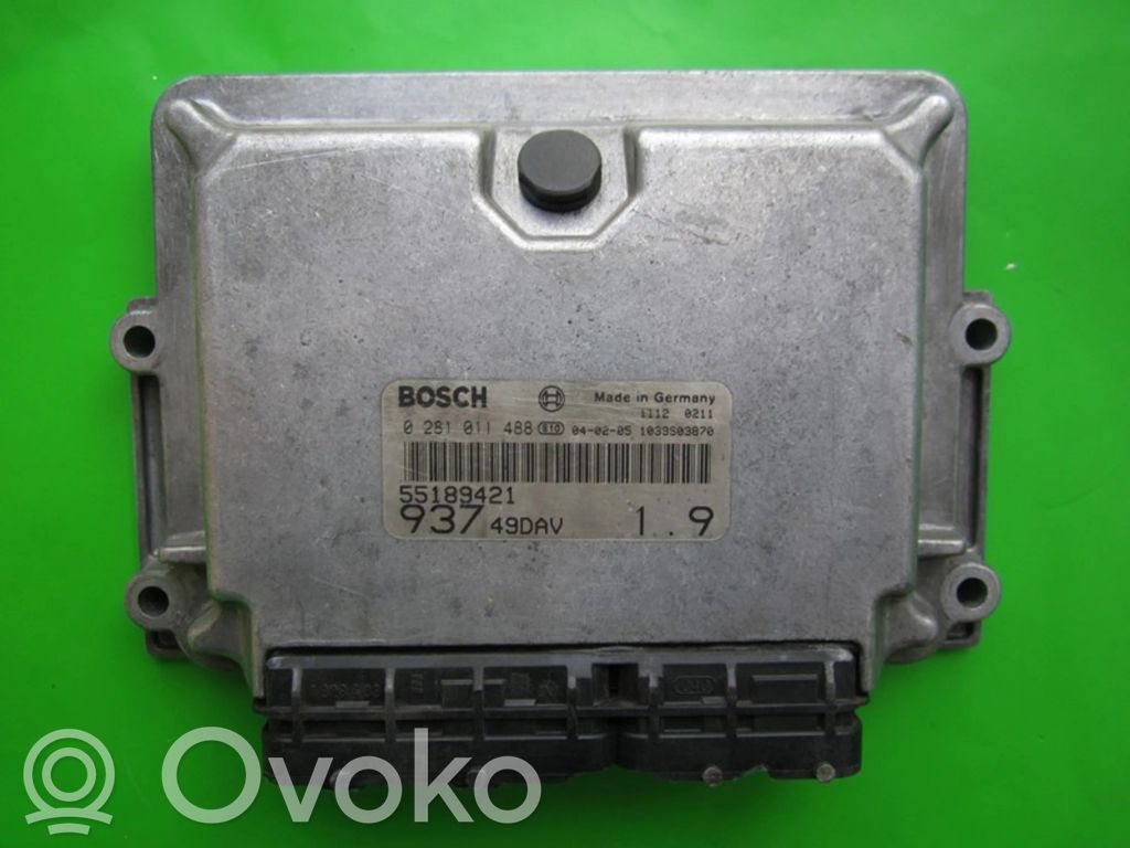 Engine control unit/module ECU   55189421,0281011488