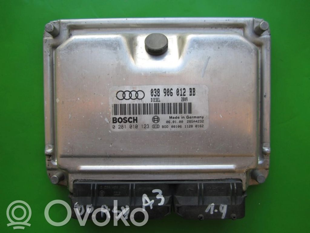 Engine control unit/module ECU   038906012BB,0281010123
