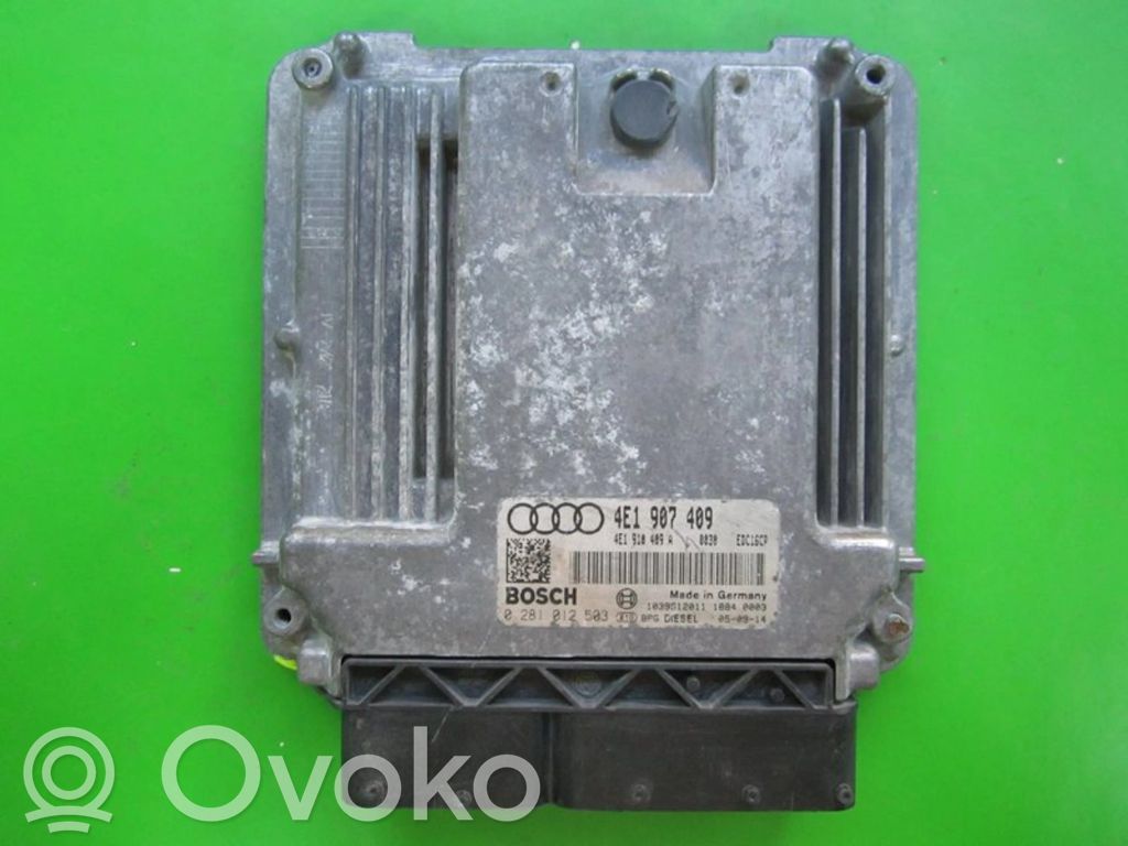 Audi A8 S8 D3 4E Moottorin ohjainlaite/moduuli (käytetyt) 