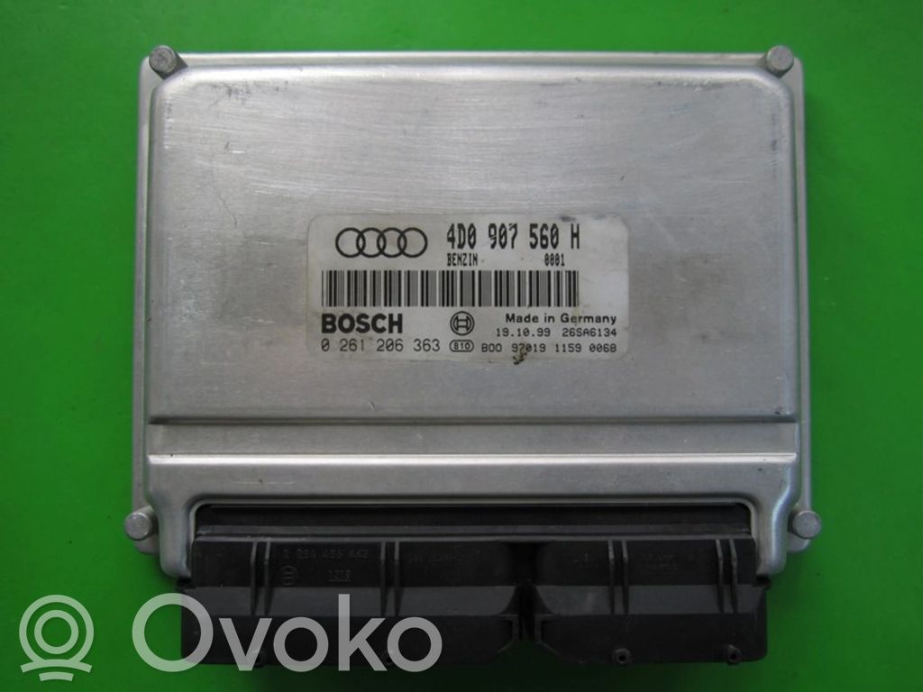 Engine control unit/module ECU   4D0907560H,0261206363