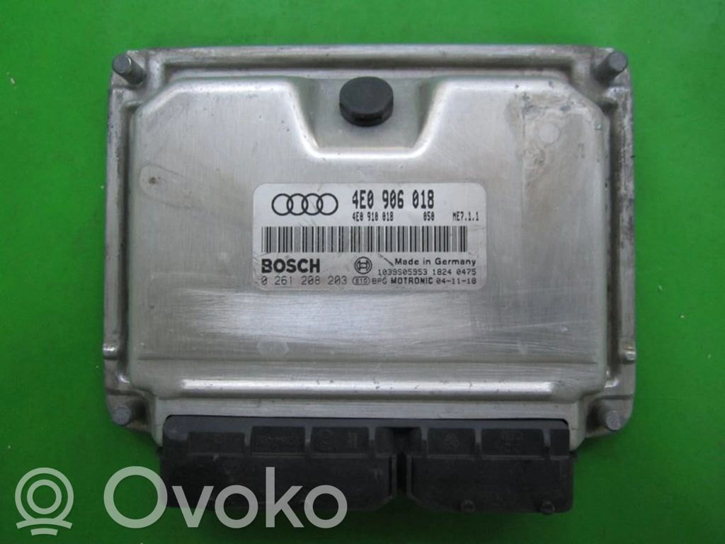 Galios (ECU) modulis   4E0906018,0261208203