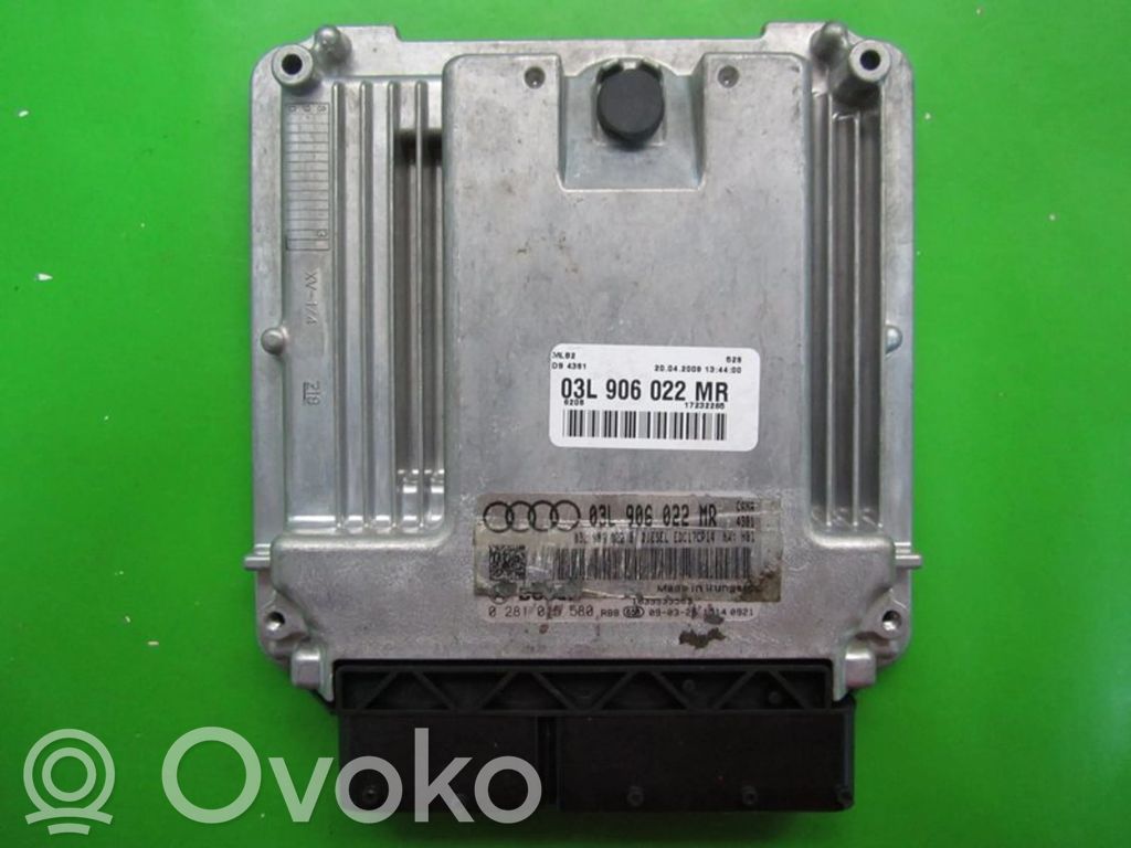 Engine control unit/module ECU   03L906022MR,0281015580