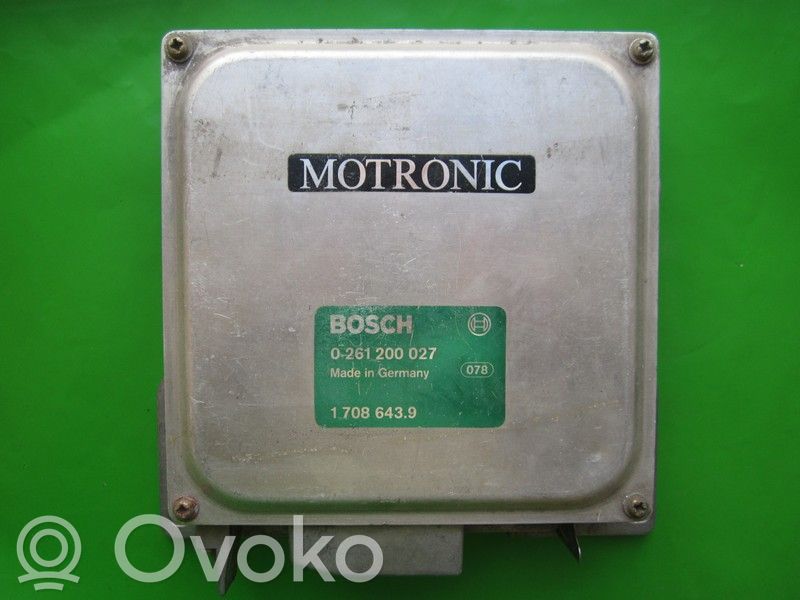 Engine control unit/module ECU   1708643,0261200027