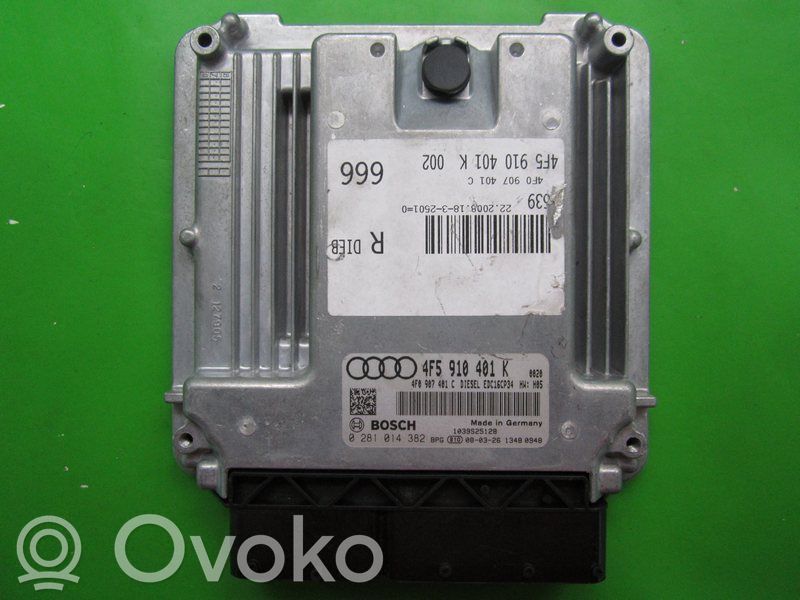Engine control unit/module ECU   4F5910401K,0281014382