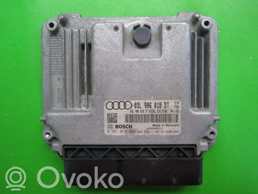 Engine control unit/module ECU   03L906018DT,0281016896