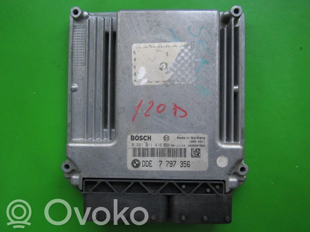 Motorsteuergerät ECU   DDE7797356,0281011416
