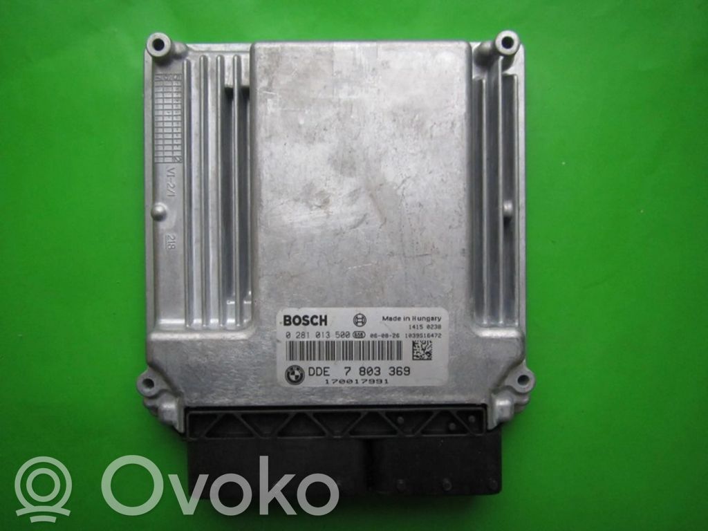 Engine control unit/module ECU   DDE7803369,0281013500