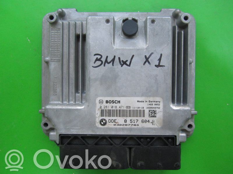 BMW X1 E84 Unité de commande, module ECU de moteur 