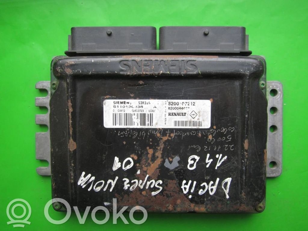 Unité de commande, module ECU de moteur   8200107212,S110130338A
