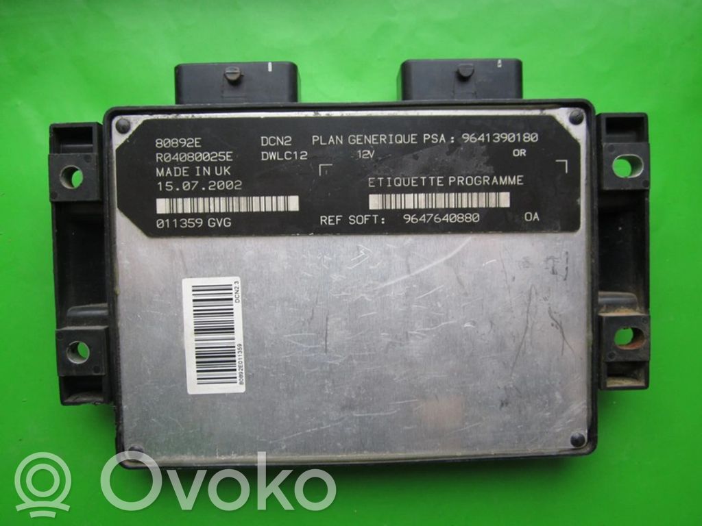 Peugeot Partner Engine control unit/module ECU 