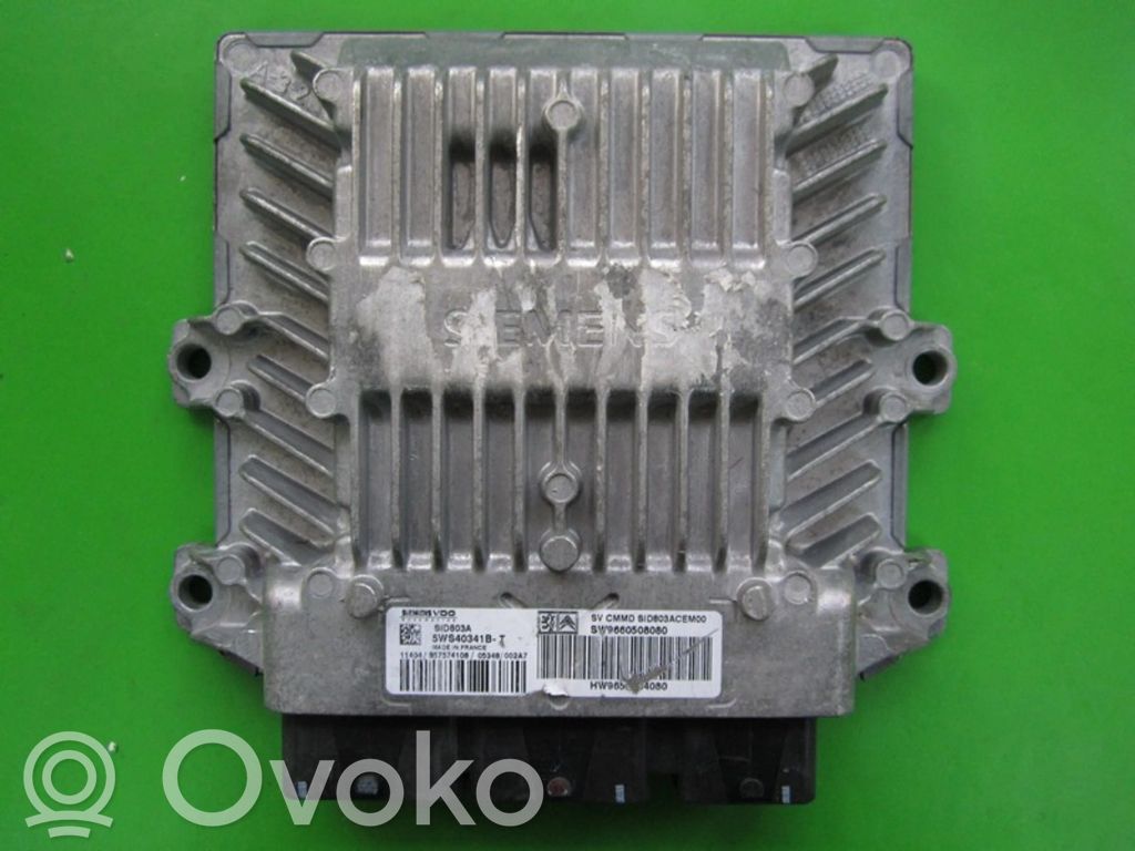 Engine control unit/module ECU   9660508080,5WS40341BT