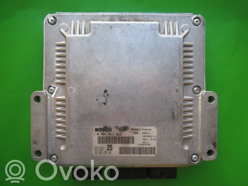 Engine control unit/module ECU   9654343980,0281011523