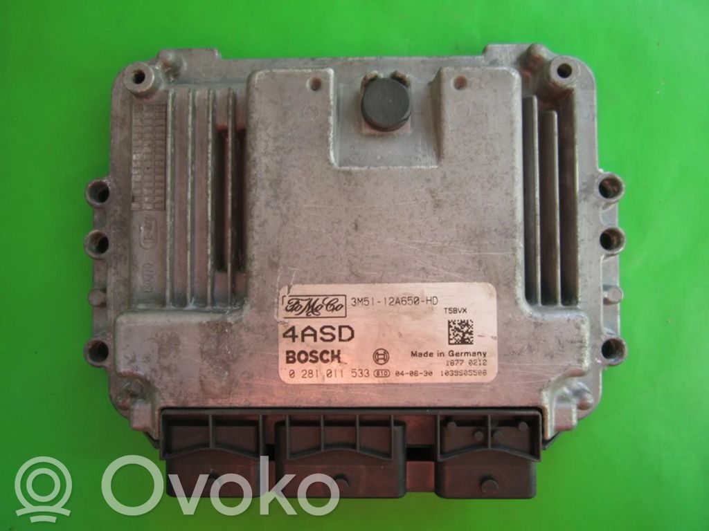 Engine control unit/module ECU   3M5112A650HD,0281011533