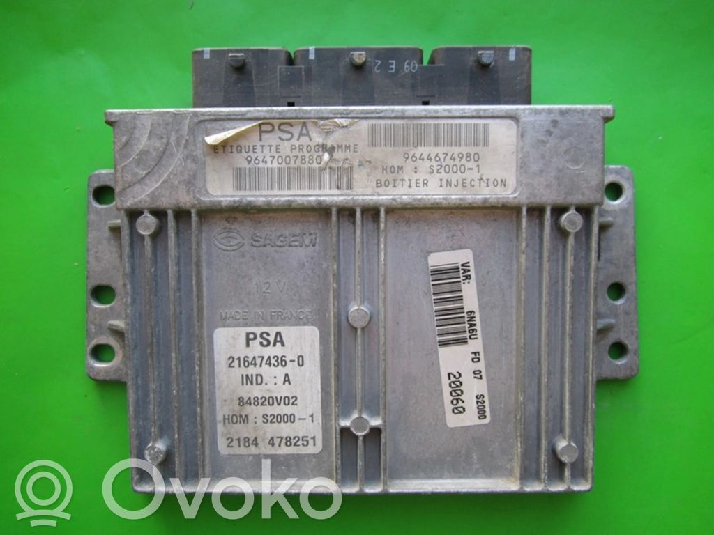 Citroen Xsara Picasso Unitate control motor/modul ECU 