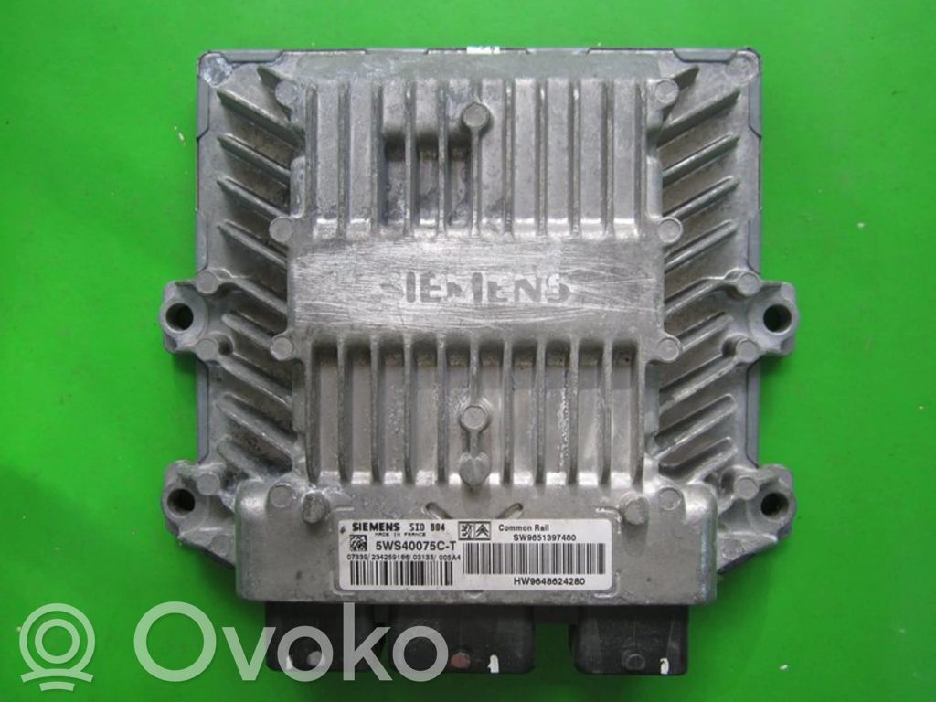 Engine control unit/module ECU   9651397480,5WS40075CT