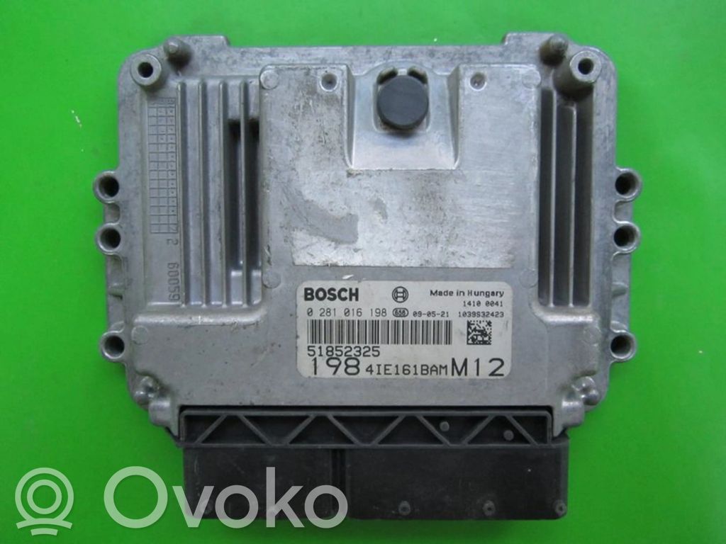 Engine control unit/module ECU   51852325,0281016198