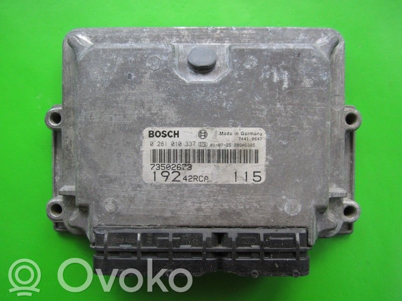 Engine control unit/module ECU   73502673,0281010337