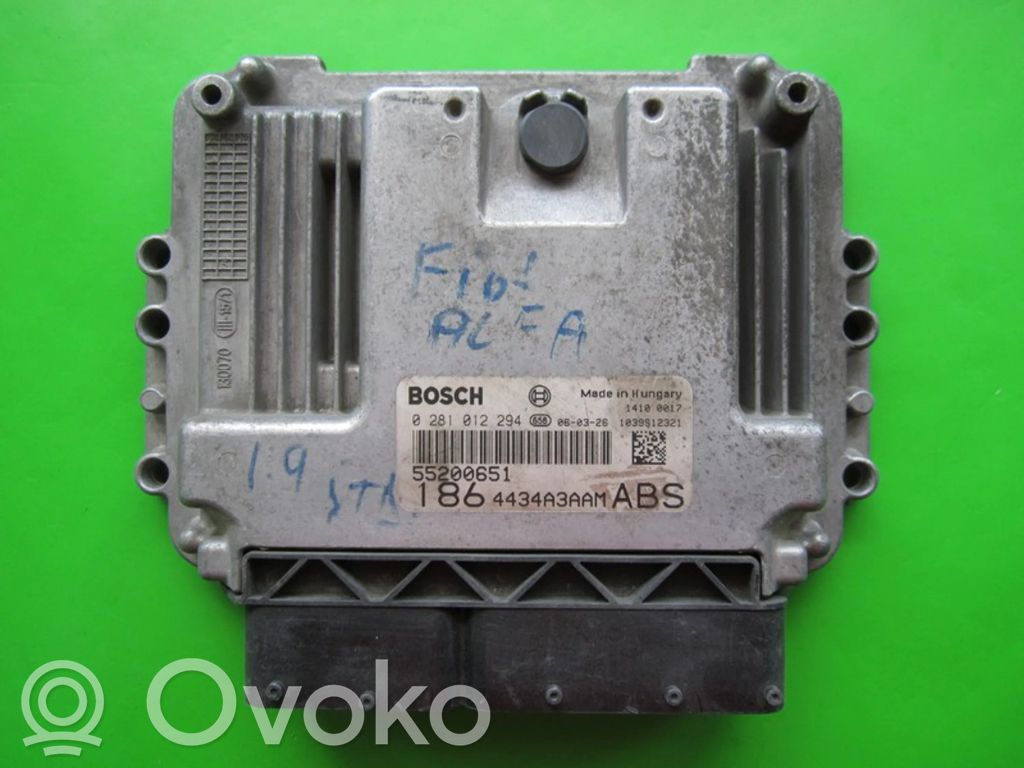 Engine control unit/module ECU   55200651,0281012294